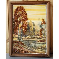 Картина янтарная