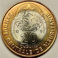 Мавритания 20 угий, 2014 UNC