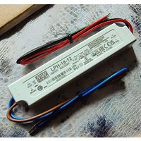 Блок питания 12В, 1.5А, 18Вт, IP67. Источник, драйвер Mean Well. 12 Вольт. 1,5 Ампер, 18 Вт. MeanWell. LPH-18-12