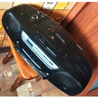 Sony CFD-112L. Двухкассетный магнитофон + CD. Магнитола с радио. Бумбокс геттобластер