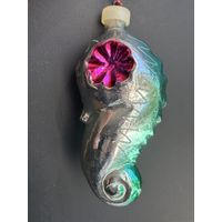Ёлочная игрушка морской конёк СССР