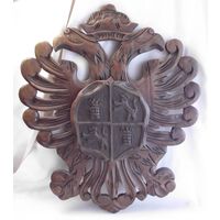 Герб настенный Орёл Геральдика Испания Дерево 67 х 55 см