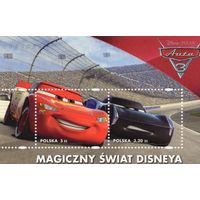 Польша 2017. Авто. Дисней. Mi 4908-9. Блок 262