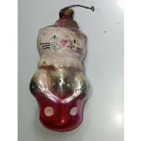 Ёлочная игрушка  - Кот в Сапогах . СССР  .