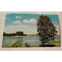 Открытка Река Сороть. Село Михайловское. Пушкинский государственный заповедник. 1969