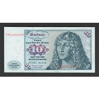 Германия ФРГ 10 марок 1970 года. Тип P-31a(2). Состояние XF+/aUNC