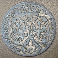 6 грошей 1757 года. Пруссия