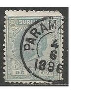 Нидерландский Суринам. Король Вильгельм III. 1875г. Mi#11 В.