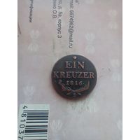 1 крейцер 1816 года