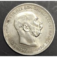 1 крона Австро-Венгрия 1915 полный ,яркий шб.