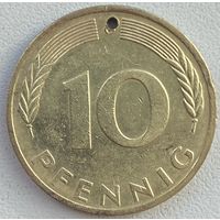 Германия 10 пфеннигов 1982 г.
