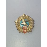 Значек ГТО 2 место Золото . СССР  .