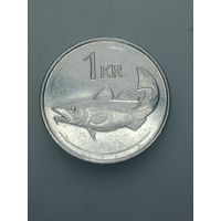 Исландия 1 крона  2007 года .