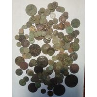 Лот монет( в основном царские)