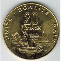 Джибути 20 франков, 2007 UNC