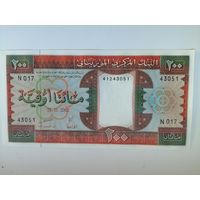 Мавритания 200 UNC 2002 г с рубля