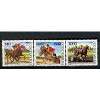 Югославия - 1988г. - 125 лет конному спорту в Белграде - полная серия, MNH [Mi 2293-2295] - 3 марки