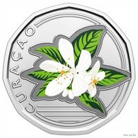 Кюрасао 50 центов, 2025 Принятие карибского гульдена UNC