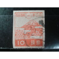 Япония, 1945. Стандарт. Гора Фудзи и цветущая сакура