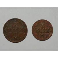 Монеты Португалии 20 сентаво 1938 г., 50 сентаво 1970 г. одним лотом.