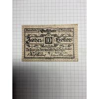 10 геллеров (нотгельды) Австрия.-2512-2