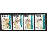 Тувалу-1991(Мих.595-598)  , **  , Спорт, Футбол, Теннис(полная серия)