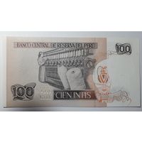 Перу, 100 инти 1987 г. Серия B E. UNC.