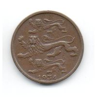 ЭСТОНСКАЯ РЕСПУБЛИКА. ПЕРВАЯ РЕСПУБЛИКА. 2 СЕНТА 1934 г.