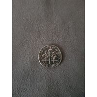 1 Дайм 1989   "Roosevelt Dime"