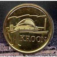 Эстония 1 крона 1999 г. Песенный фестиваль. В карте