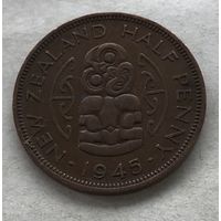 Новая Зеландия пол-пенни 1945 Георг VI