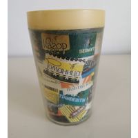 Стакан. Реклама алкашки. Пластик СССР