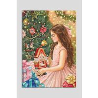 Открытка. С новым годом! Дети. Сказка. Щелкунчик. Игрушки на елке. Художник Е.Буторина (чистая)