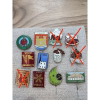 Значки тяжёлые горячая эмаль. Распродажа.