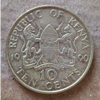 Кения 10 центов 1990 г., KM# 18