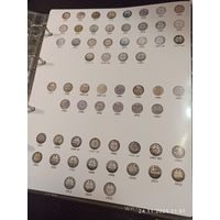 Лист информационный для серебряных монет 5 копеек 1855 - 1915 г