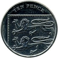 Великобритания 10 пенсов, 2012 UNC Елизавета II