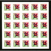 Беларусь. 2002. Стандарт. Сон-трава 100р. Самоклейка (з.1037ц) Лист