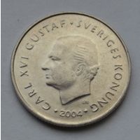 Швеция, 1 крона 2004 г.