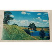 Открытка Городище Савкина горка и река Сороть. Пушкинский государственный заповедник, 1969