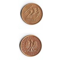 2 гроша Польша 1998 года