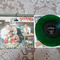 TANKARD - 1990 - THE MEANING OF LIFE (EUROPE) LP, GREEN VINYL