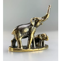 Статуэтка миниатюра Слоники Бронза