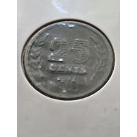 Нидерланды 25 центов 1941 г ( оккупация )