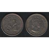 Восточные Карибы _km5 10 центов 1965 год (_7 ТОРГ