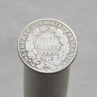Франция 50 сантимов 1881 В