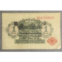Банкнота 1 марка 1914 год. Германская империя.