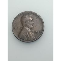 США 1 цент 1944 года . D