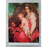Дети. Андрео дель Сарто. Мадонна с младенцем и Иоанном Крестителем. Издание Чехословакии