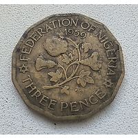 Нигерия 3 пенса, 1959  4-1-40